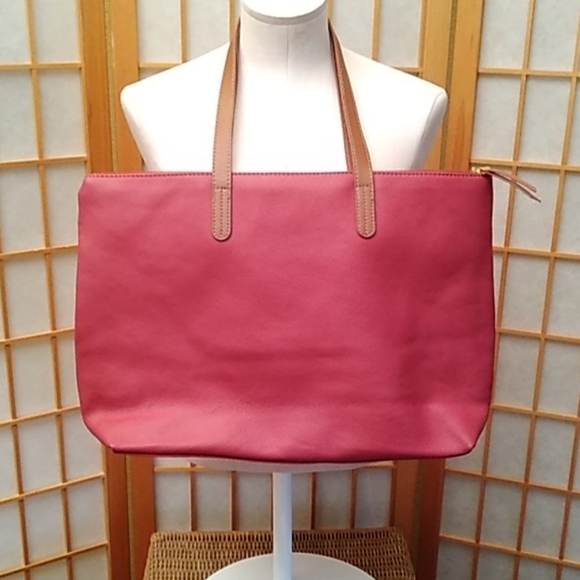 Joy Mangano Bags Joy Mangano Leather Tote Poshmark